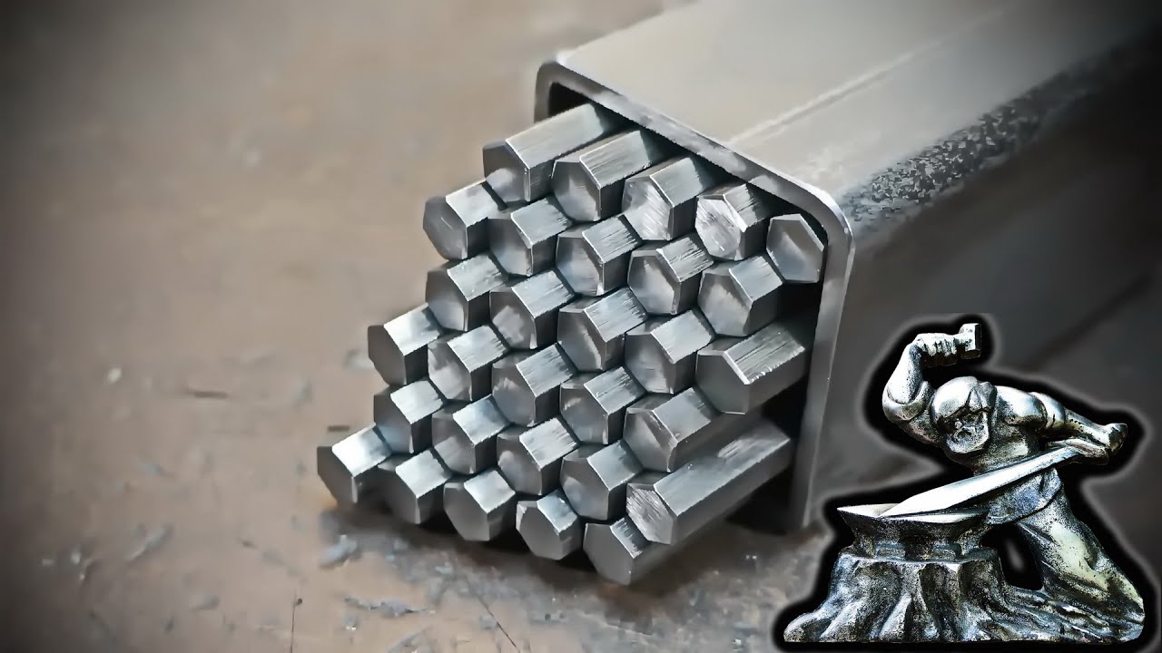 Polygonal Damascus steel.