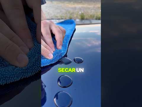 Puso a prueba dos paños para secar su coche!