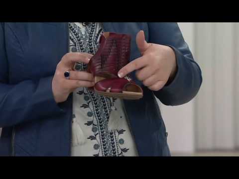 Earth Leather Peep-toe Sandals - Libra on QVC