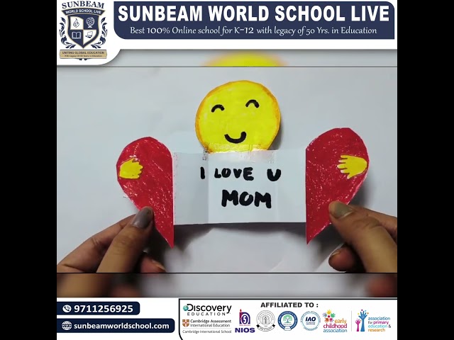 Handmade with love! Class 5 students at Sunbeam World School create tokens of love for their mothers