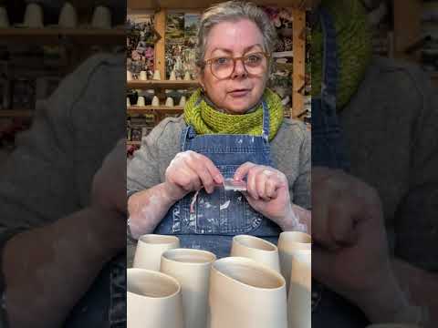 Throwing tiny porcelain Bud Vases for Spring !