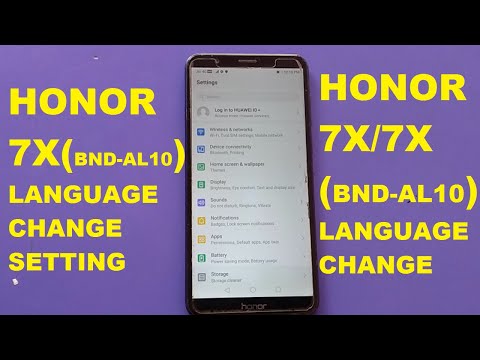Honor 7x (BND-AL10) Language Change Setting & Default English Language !
