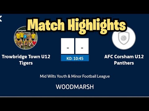 Match Highlights Trowbridge Town vs Corsham Panthers 71121