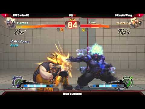 SSF4 AE2012 Top 8 EMP Sanford K vs EG Justin Wong & EMP Dieminion vs EG Ricky Ortiz - Apex 2014