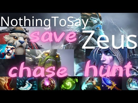 NothingToSay Zeus vs Raven Drow Ranger, Yopaj Tiny - thx Lion, Tusk, teammates - dota2