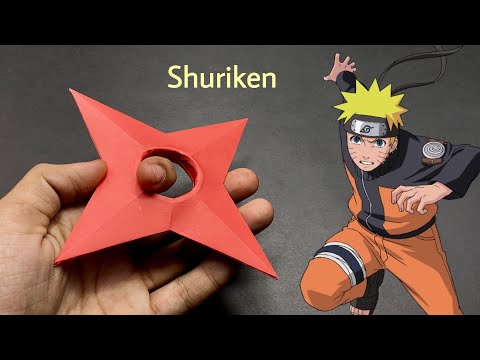 MAKING NARUTO SHURIKEN FROM PAPER | How to make a Paper Ninja Star