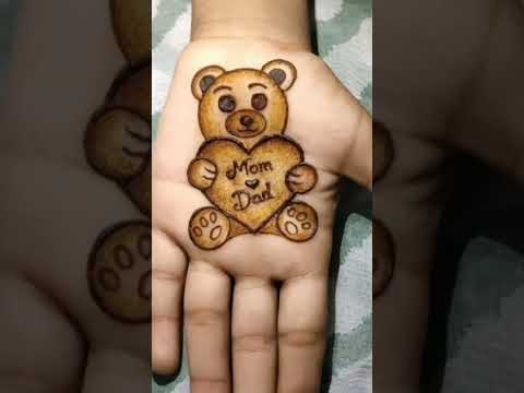 teddy mehndi design 💗‎@mehndi_with_msk  #mehndi #mehndidesign #ytshorts #henna #trending #love