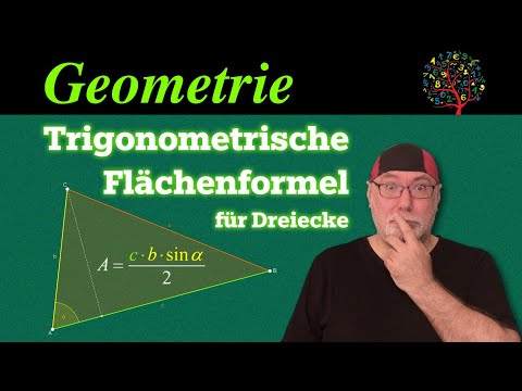 Trigonometrische Flächenformel im allgemeinen Dreieck