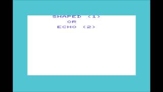 Shaping Sounds (demo) for the Commodore VIC-20 / Commodore VC-20