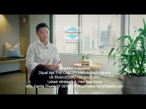 Wow Apt The Canopy,Melbourne,Australia uk 56,9m2(1BR)-126,5m2(3BR) hny 10 menit ke Monas University