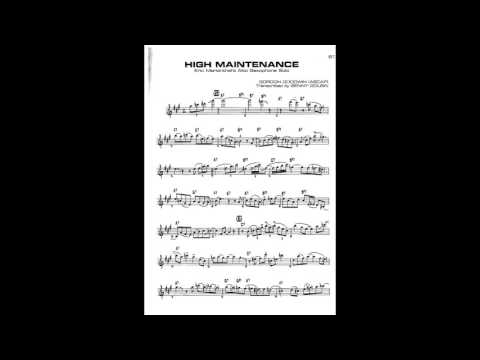 High Maintenance (Gordon Goodwin) - Eric Marienthal Solo Transcription