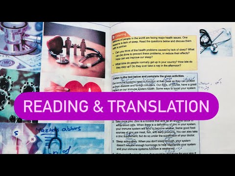 Class 8 English unit 9 Health | Reading & Translation | NBF 2023 | Page 163-164