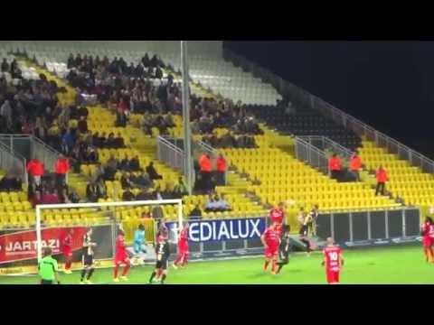 Lokeren - KVO (3-1) Mijat Maric scoort de 2-1
