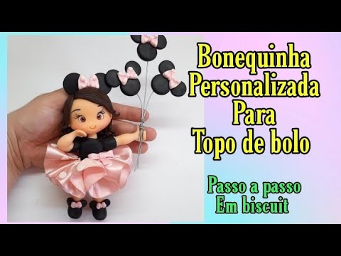 Personalized doll for biscuit cake topper