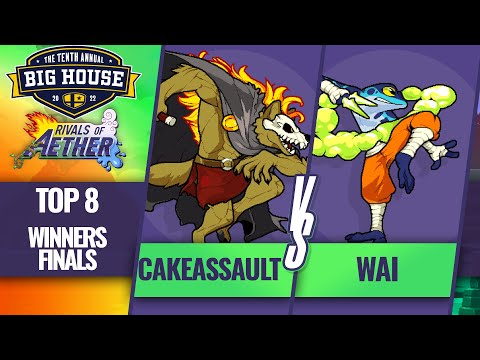 CakeAssault vs Wai - Rivals of Aether Top 8 Winners Final - The Big House 10 | Frosburn vs Ranno