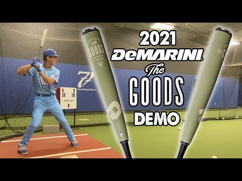 2021 Demarini The Goods 2 Piece BBCOR Demo on the Hittrax (Warning: Cage Bombs💣 ⚾️)