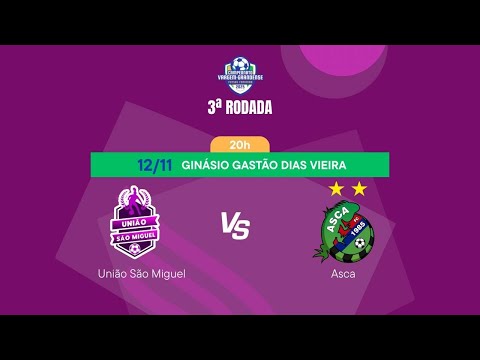 UNIÃO SÃO MIGUEL X ASCA - CAMPEONATO VARGEM-GRANDENSE DE FUTSAL FEMININO 2025 - 3ª RODADA