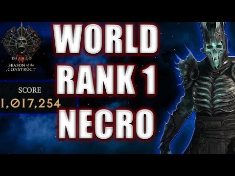 WORLD RANK 1 NECRO Gauntlet Week 9 Hall of the Ancients | Diablo 4 Necromancer Gauntlet Build #skulm