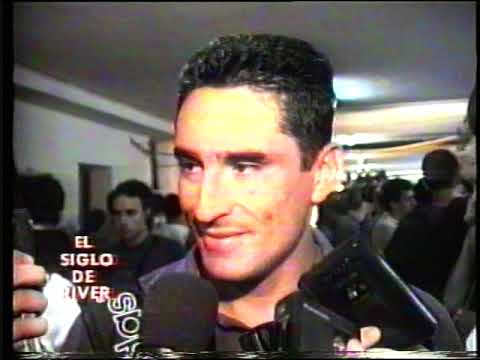 0 Estudiantes-River 2. Sergio Berti y su gol para el triunfo por el Apertura 1997.