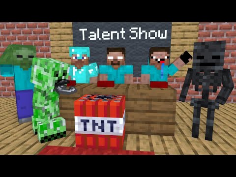 Monster School: Talent Show | Minecraft | Animation |