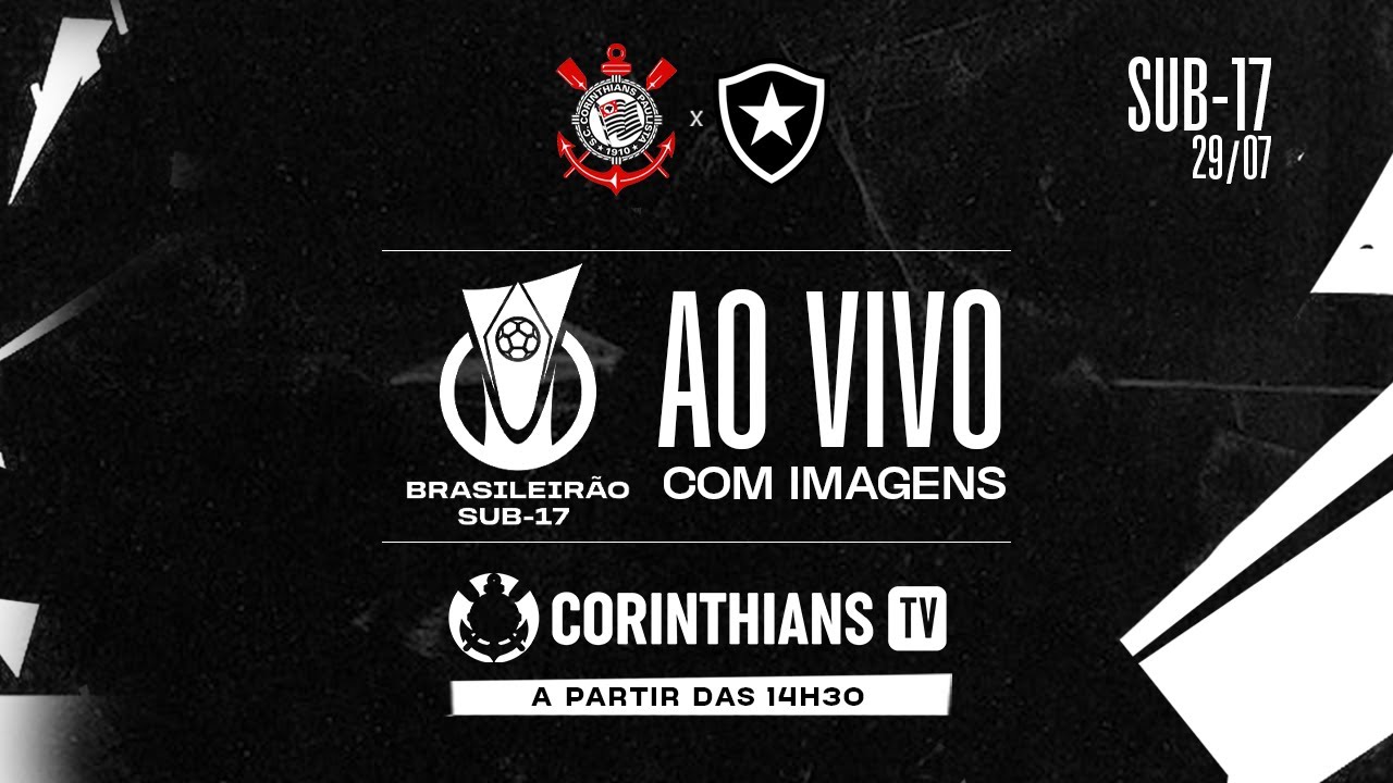 AO VIVO | Botafogo visita o Corinthians no Campeonato Brasileiro Sub-17 2025