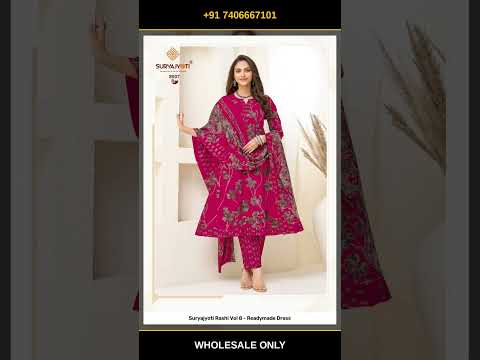 Suryajyoti Rashi Vol 8 - Readymade Dress – product video thumbnail