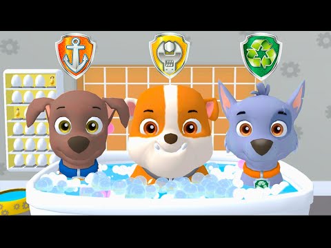 PAW Patrol - A Day in Adventure Bay - Zuma & Rubble & Rocky
