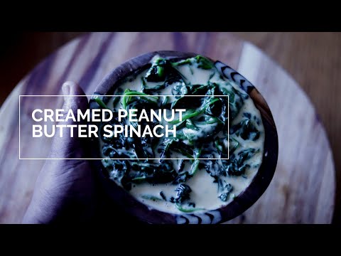 Peanut Butter Creamed Spinach