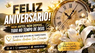 🎂 Feliz Aniversário | Tudo no Tempo de Deus 🙏 Louvor Gospel Inspirado na Fidelidade do Senhor