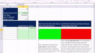 Excel Finance Class 56: Tax Implications For Zero Coupon Bonds.