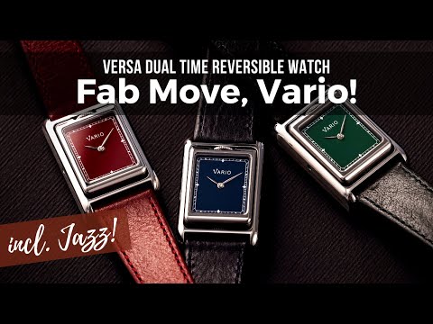 Vario Versa Dual Time Reversible Watch – Art Deco Tank With A Twist. Review.