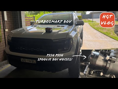 Turbosmart BOV - Blow of valve installation and sound - HGT Next Gen Raptor Ranger Build