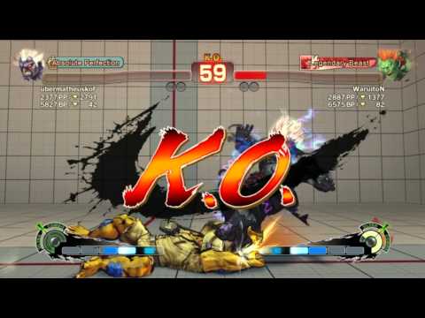 SSFIV AE - ubermatheuskof (Oni) vs WaruitoN (Blanka) Ranked Match