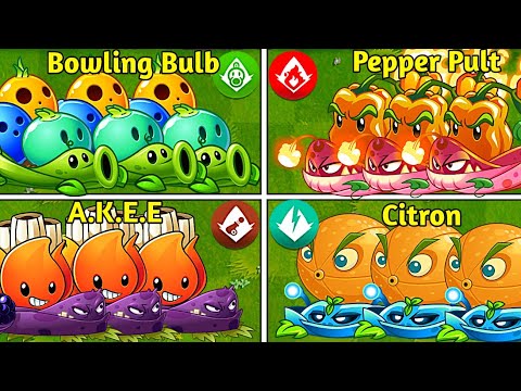 Random 4 Team Plants + Vine Battles - Who Will Win? - PvZ2 Team Plants vs Team Plants