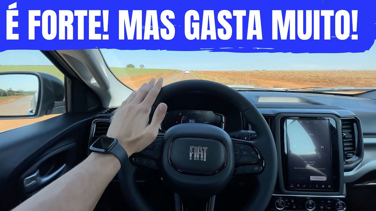 TESTE DRIVE NOVA FIAT TORO VOLCANO 1.3 TURBO FLEX AUTOMÁTICA 2024! ANDA MUITO MAIS QUE A DIESEL!
