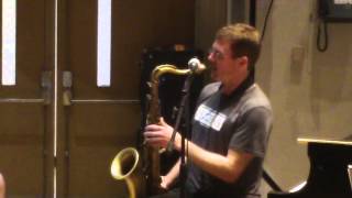 Eric Alexander on sound at Aebersold Jazz Workshop 7 9 15
