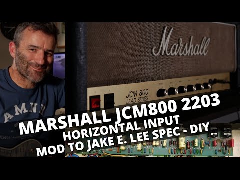 Marshall JCM800 2203 Horizontal Input.  MOD TO Jake E. Lee SPEC - DIY!!