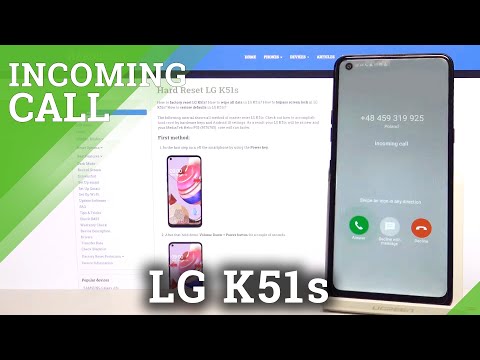 LG K51s - Options & Incoming Call Screen Presentation