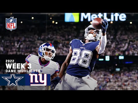 Dallas Cowboys vs. New York Giants | 2022 Week 3 Highlights