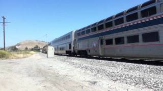 preview picture of video 'Afternoon In Guadalupe: Amtrak, the Guadalupe Turn and Some Notching Up'