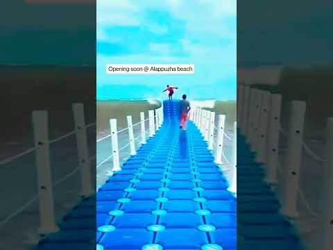 alappuzha beach floating bridge kerala