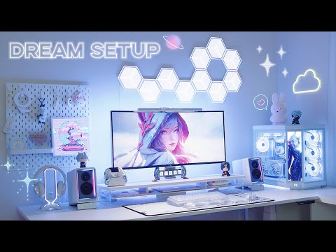 Gaming Desk Setup 👾 My First Gaming PC, Accessories Unboxing, Aesthetic Stationery Organization