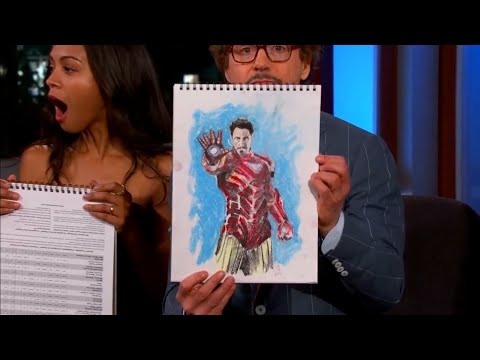 Avengers Cast Draw Their Characters⚡|| Wait For IronMan🔥 || #shorts