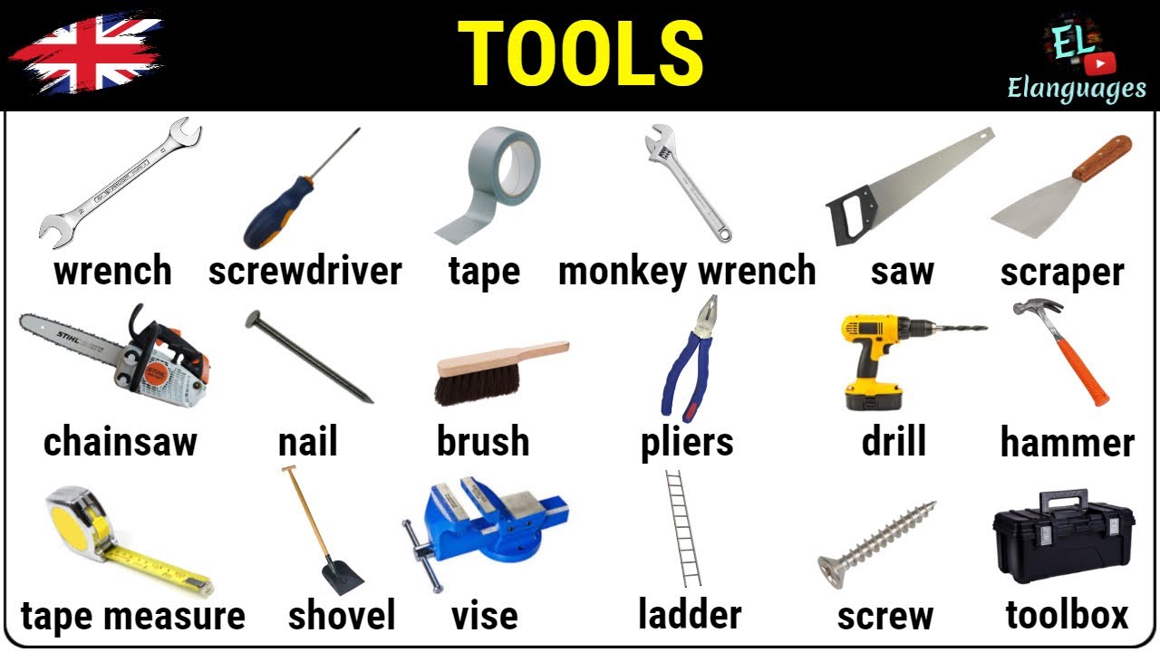 Tools in English vocabulary