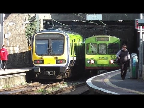 IE 29000 and 8300 Class Trains - Sandycove & Glasthule Station