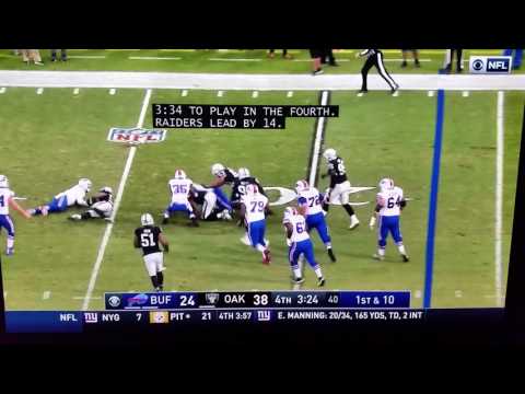 Khalil Mack forced fumble Raiders
