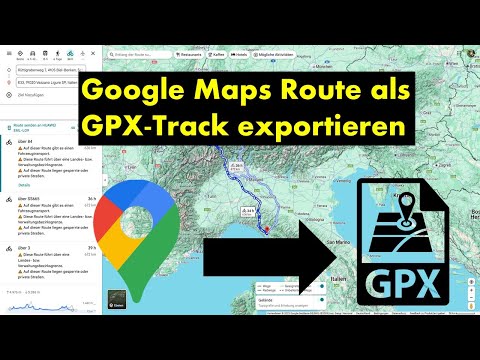 Mit diesem genialen Tool kannst du Google Maps Routen als  GPX-Track exportieren