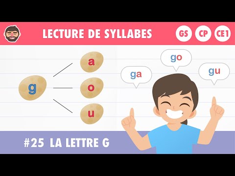 🔵🔴 Syllabes : lettre G (GA GO GU GOU) | Apprendre à lire (maternelle - CP - IEF)