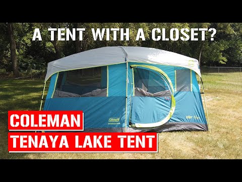 A tent with a closet in it! Coleman Tenaya Lake Fast Pitch 8 Person Tent