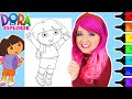 Coloring Dora The Explorer Coloring Page Ohuhu Paint Markers